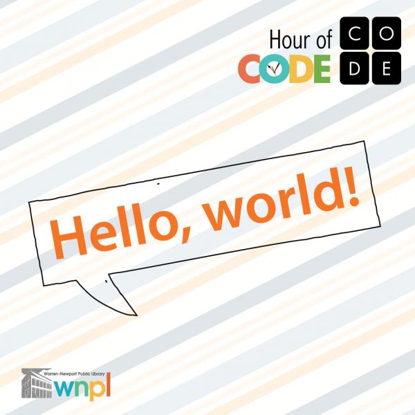 Image for event: Hour of Code-Hello World