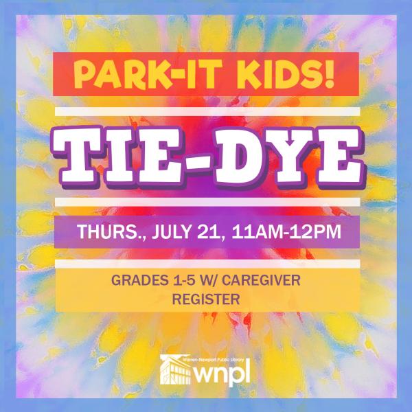 Image for event: Park-It Kids! Tie-Dye
