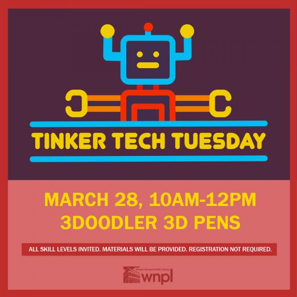 Image for event: Tinker Tech Tuesday-3Doodler Start 3D Pens