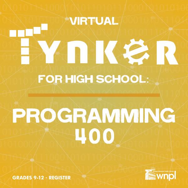 Image for event: Virtual TYNKER for High Schoolers-Programming 400