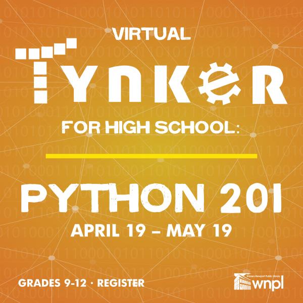 Image for event: Virtual Tynker for Teens with WNPL -Python 201